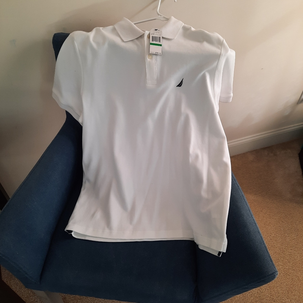 White Nautica Polo Shirt